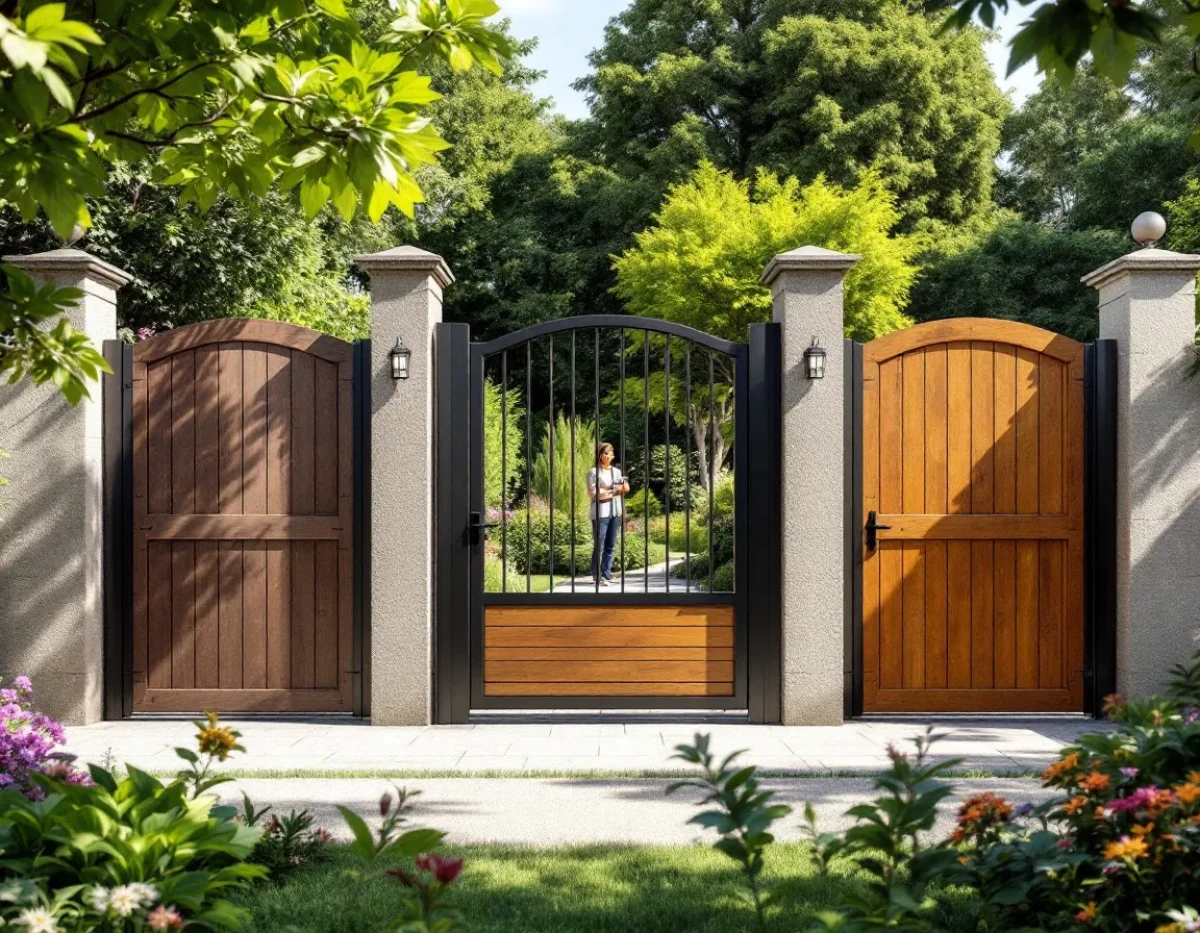 Choisir le Matériau Idéal pour Votre Portail de Jardin : Bois, Fer ou PVC ?