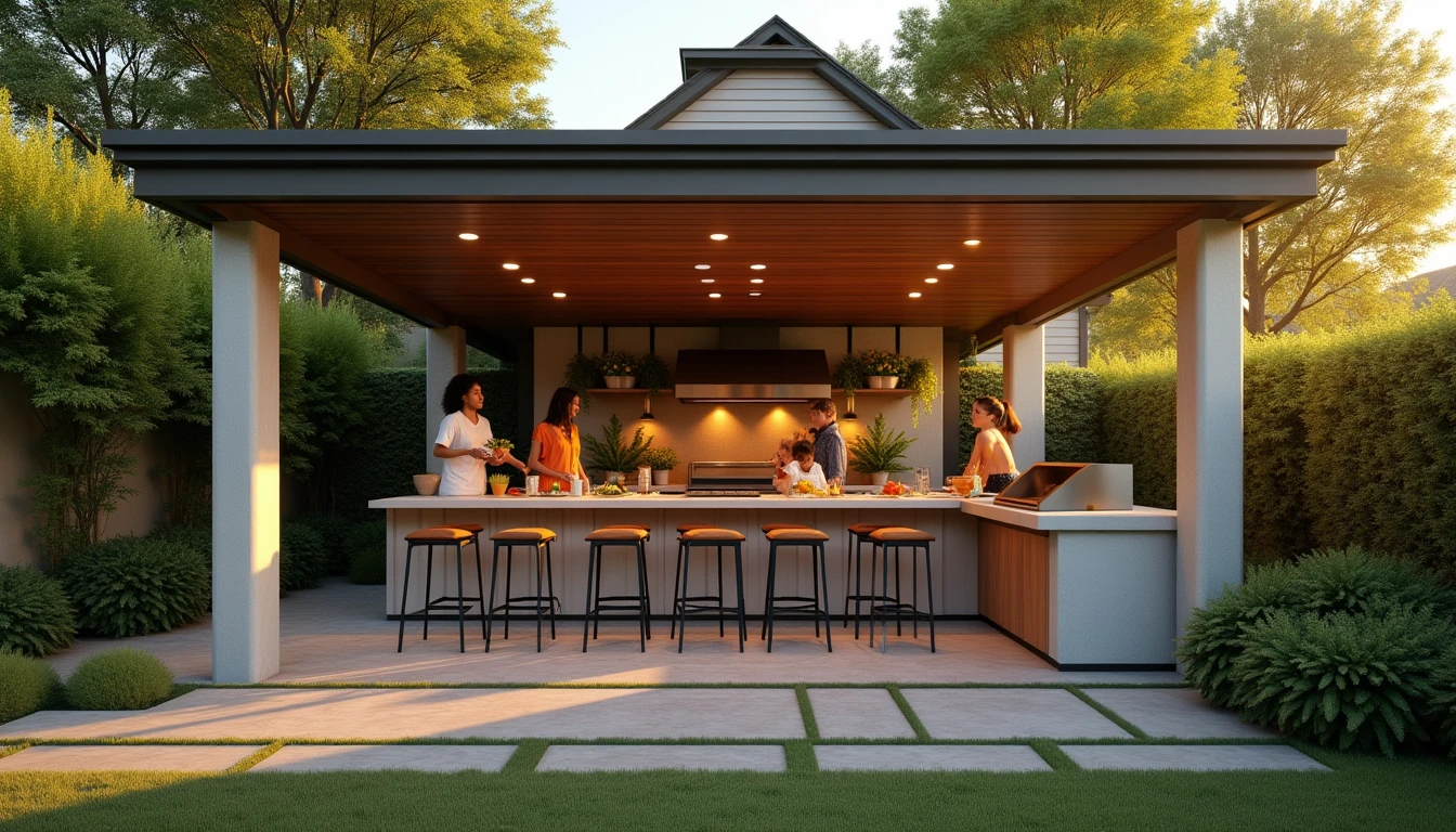 Investir dans une cuisine d'été extérieure couverte : plus-value immobilière